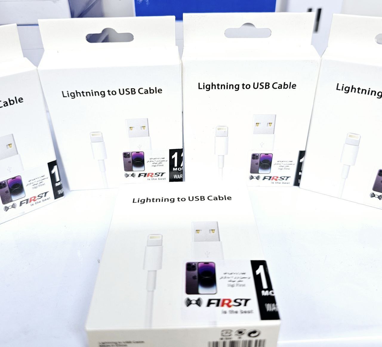کابل تبدیل اپل مدل USB به Lightning طول 1 متر