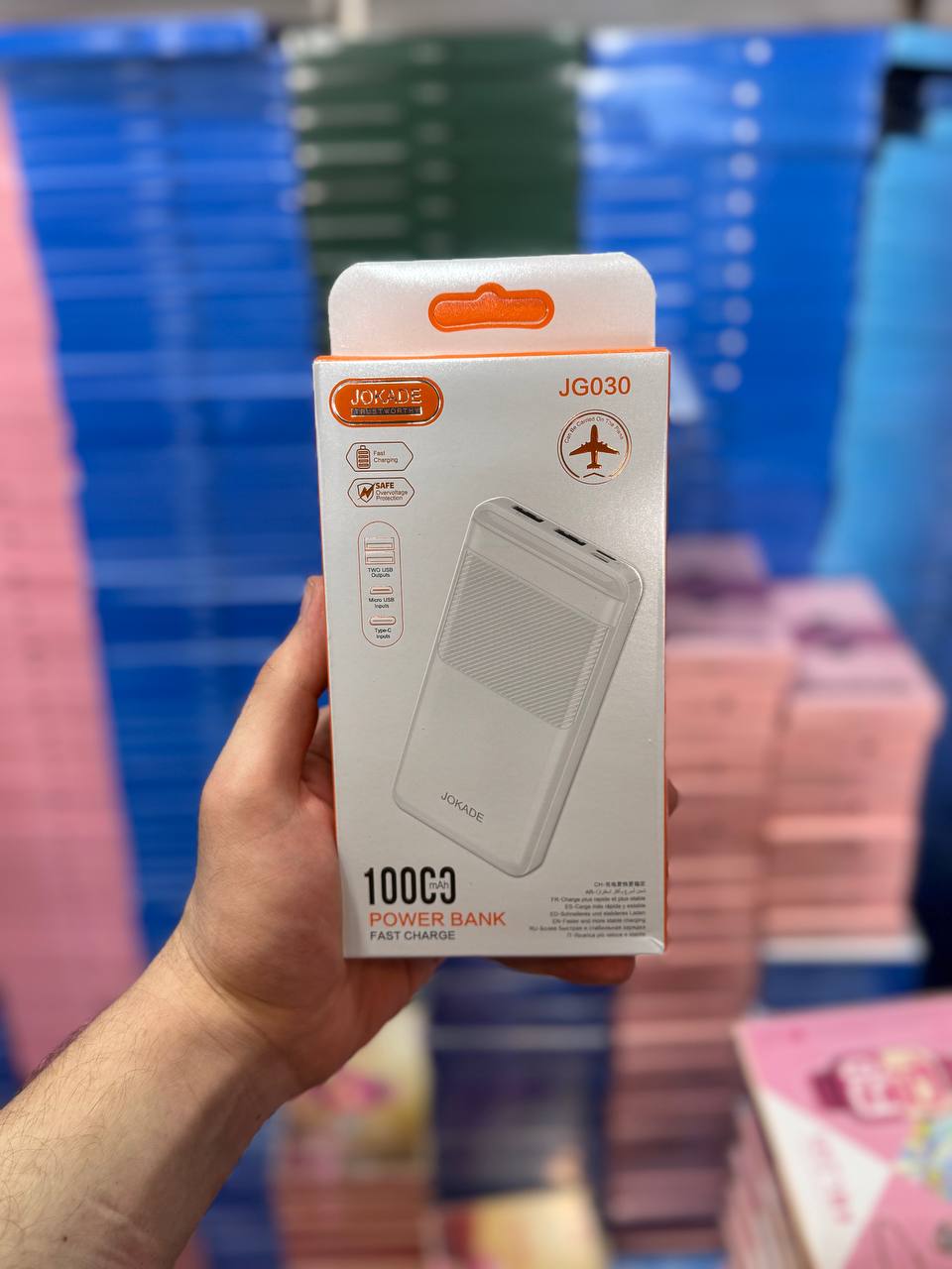 پاور بانک 10 وات جوکید مدل JG030 ظرفیت 10000 میلی آمپر ساعت